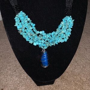 Genuine stone necklace